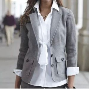 Cabi Wool Blend Sweater Jacket Blazer